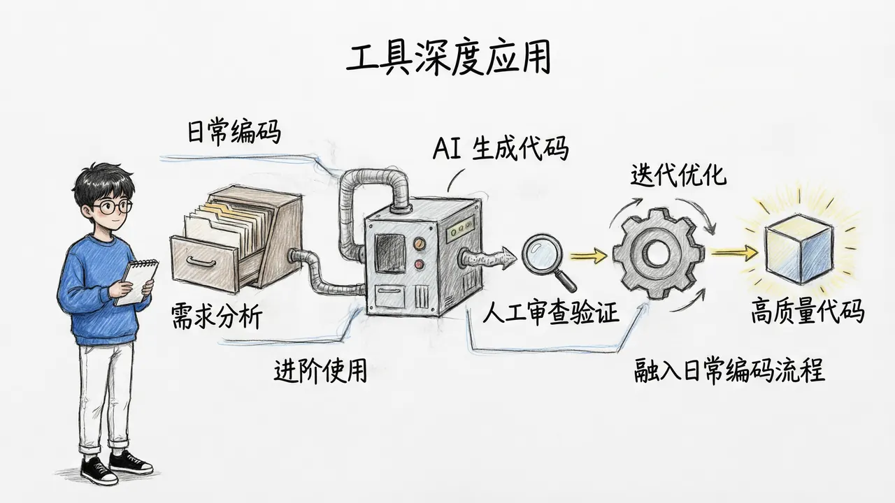 第二阶段：AI工具融入编码流程