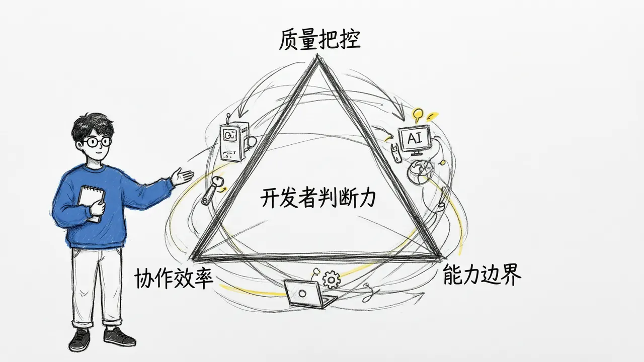 AI时代基础能力的判断力三角