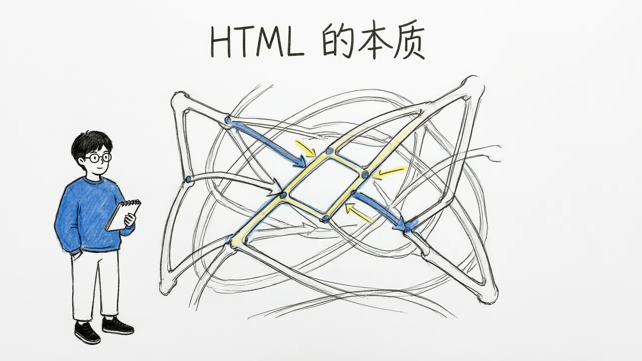 别把HTML当编程语言，一次讲清网页底层骨架