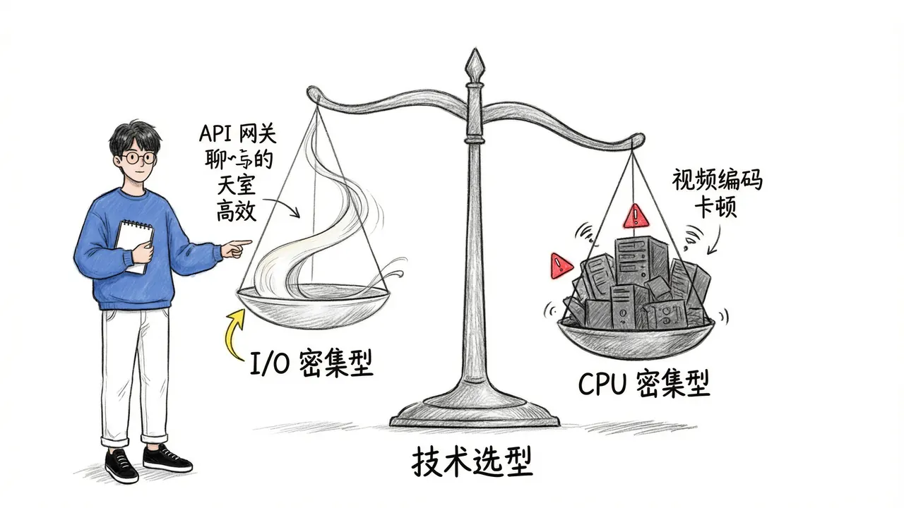 Node.js 适用场景边界
