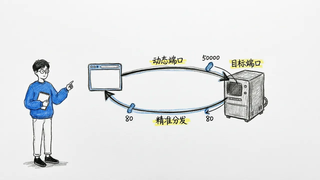 网页请求端口协作流程
